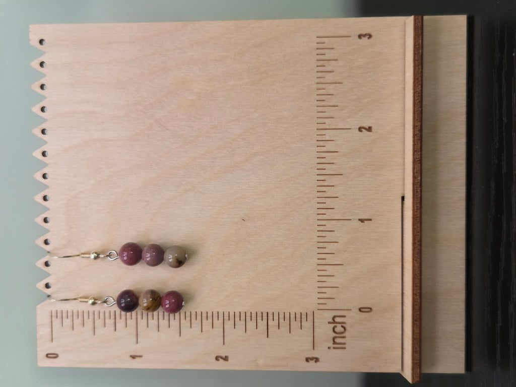 Mookaite Jasper Stack Drop Earrings