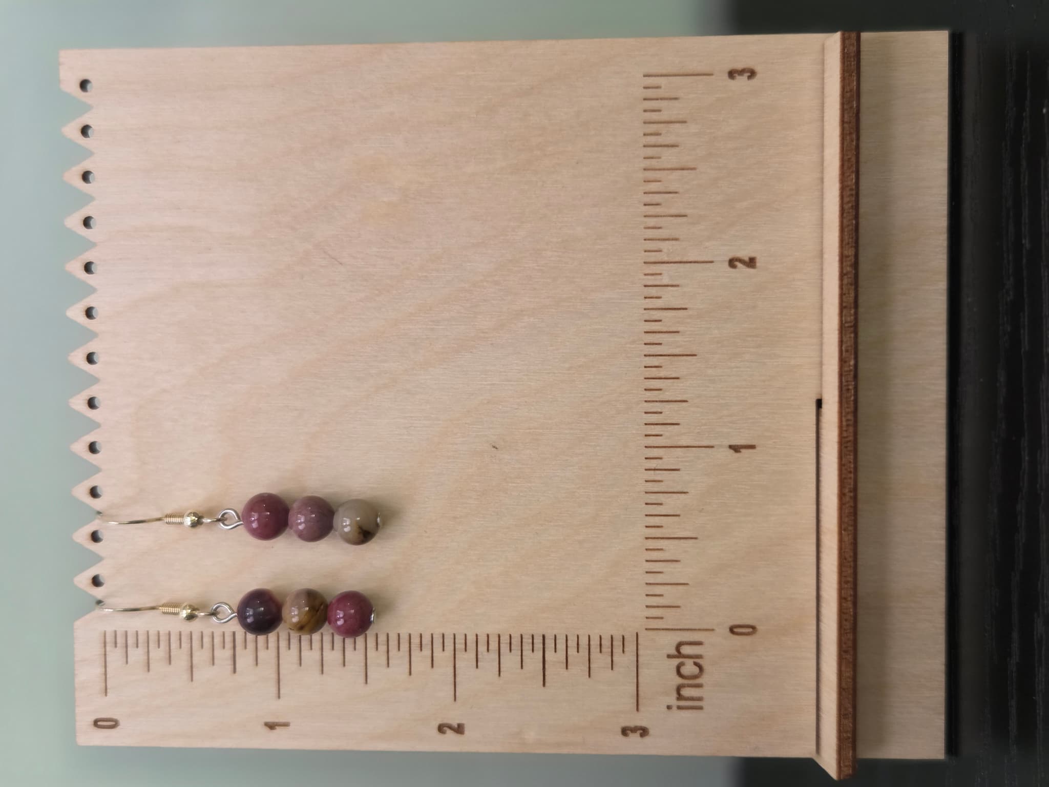Mookaite Jasper Stack Drop Earrings