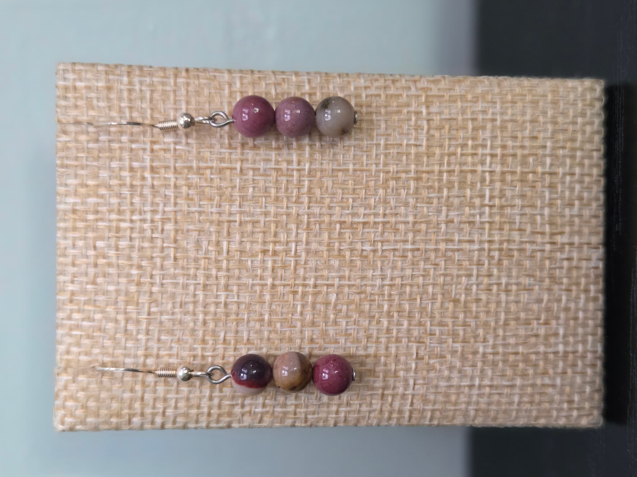 Mookaite Jasper Stack Drop Earrings
