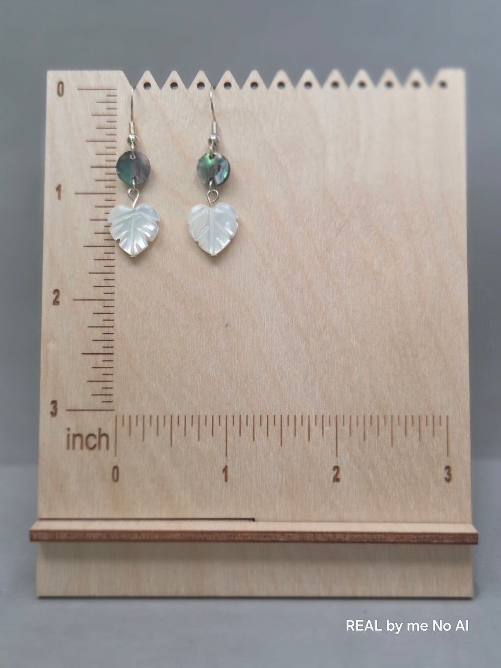 Abalone & Mother-of-Pearl Leaf Earrings