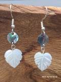 Abalone & Mother-of-Pearl Leaf Earrings